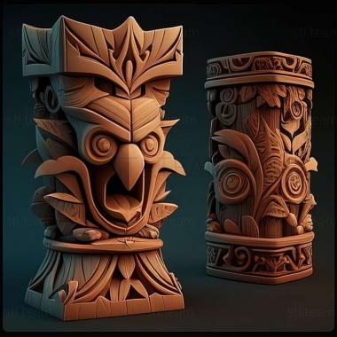 3D модель Гра Tiki Towers (STL)